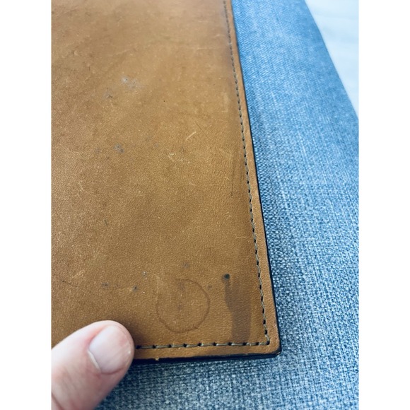 Hartmann Brown Leather Portfolio Organizer Notebook Zofran Pharmaceutical Rep